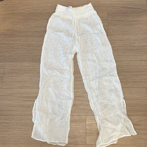 Abercrombie & Fitch Cream Sheer Pants